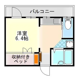 ヒルハイツA棟【114号室】の間取り
