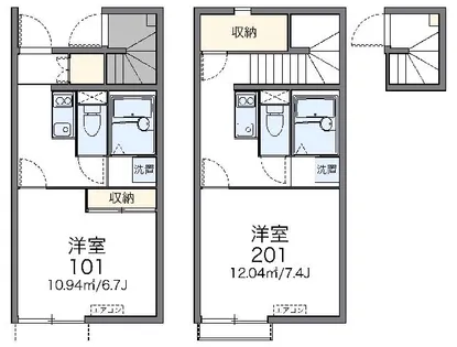 レオネクスト平尾Ⅱ【2階】の間取り