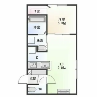 Mesig Red(ミーシグ レッド)【301号室】の間取り