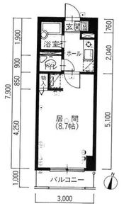 アクロビュー北大前【603号室】の間取り