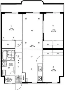 パークハイム長丘【302号室】の間取り