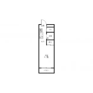 ヴィラ山口【1階】の間取り