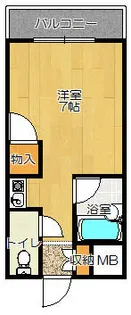 メゾン錦【106号室】の間取り