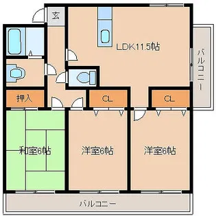 リベア船小屋【A-2号室】の間取り