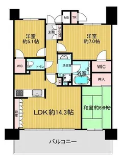 ファーミンスペリオ加古川【8階】の間取り