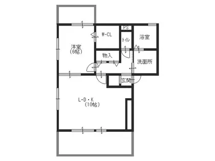 ランチ【101号室】の間取り