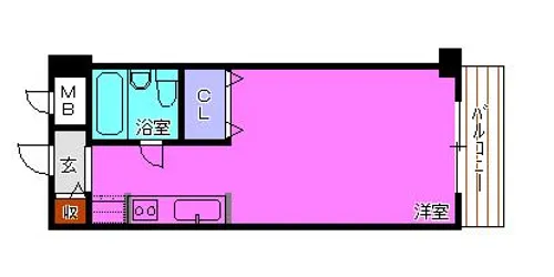 ジュネス北在家【2階】の間取り