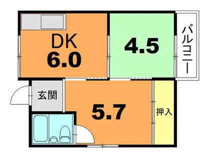 ロイヤルハイツ寝屋川【1階】の間取り