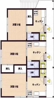 ヒルサイドテラス友丘【0201号室】の間取り