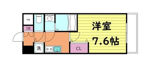 エスリード大阪城アクシス【7階】の間取り