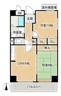 ルミエール東雲【5階】の間取り