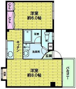 メゾン高槻【4階】の間取り