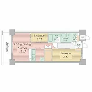 LiveCasa西宮【0502号室】の間取り