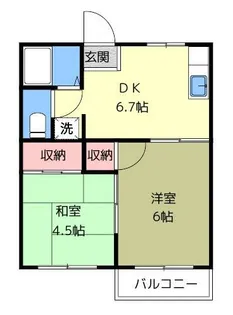 コーポ牧野【2階】の間取り