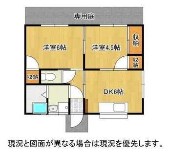 グリーンコーポ【101号室】の間取り