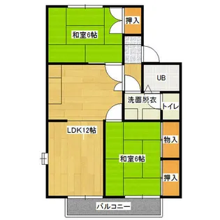 シャルム彦坂【A201号室】の間取り