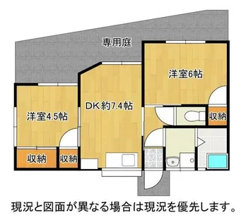 グリーンコーポ【102号室】の間取り