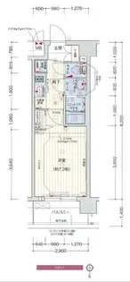 プレサンスTHE KYOTO 流雅【0319号室】の間取り