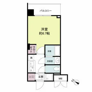 ブランシエスタ西京極【0314号室】の間取り