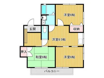 QAシャルム【1階】の間取り