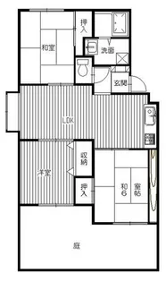 メゾン デ クル-ル【1階】の間取り