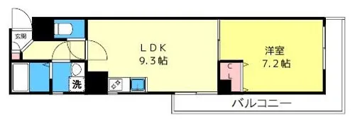 クレール池谷【4階】の間取り