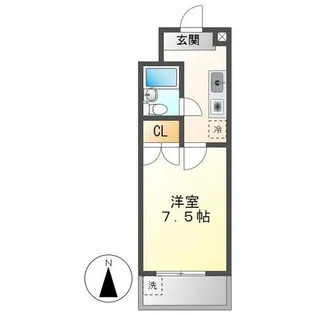 コーポ英大【302号室】の間取り