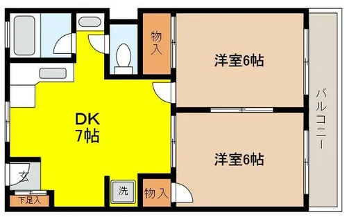 住吉マンション【3階】の間取り