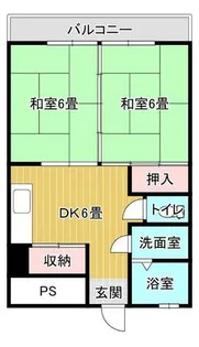 志賀ビル【303号室】の間取り
