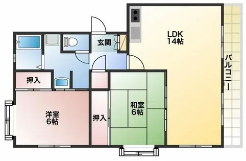 観世ハイツ【102号室】の間取り