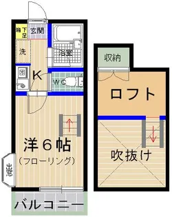 ラフィーネ松香台A棟【207号室】の間取り