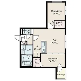 S-RESIDENCE琴似4条【4階】の間取り