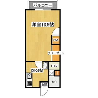 コーポ林【203号室】の間取り