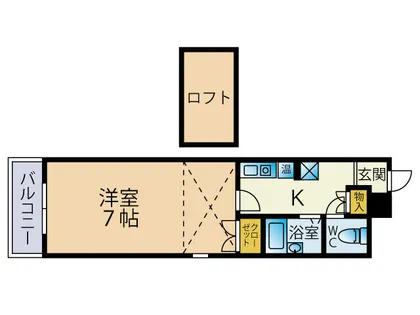 アクト大橋駅南【603号室】の間取り