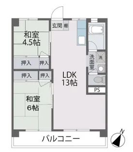 メゾン住吉【4階】の間取り