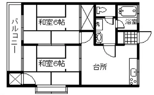 カサエスペランサ【101号室】の間取り
