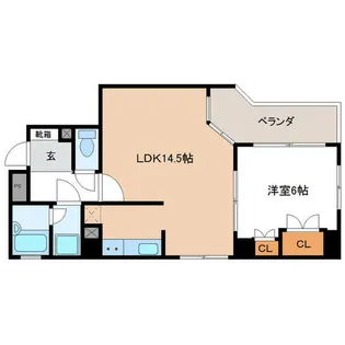 ゲストハウスレインボー伏見【7階】の間取り