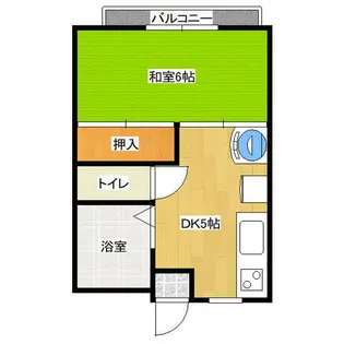 河原サンハイツC棟【1階】の間取り