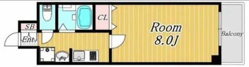 エステムコート新大阪Ⅵエキスプレイス【304号室】の間取り