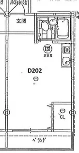 盛龍ハイツ五【D202号室】の間取り