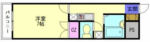 フォーサイト二日市西REVIVE【305号室】の間取り