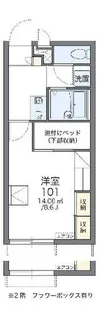 レオパレスほたる川【1階】の間取り
