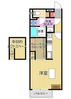 ミランダフロレゾン花見の里【205号室】の間取り