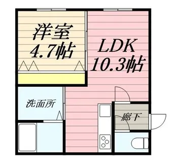 casa otto【0201号室】の間取り