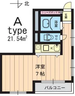 クリーンリビング四条大宮【0501号室】の間取り