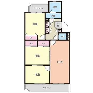 ルミナス城南【2階】の間取り