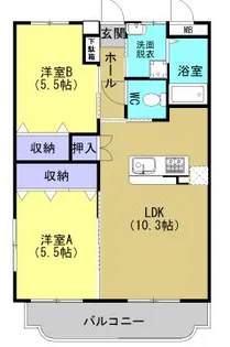 ユーミーウィンクルムⅡ【101号室】の間取り