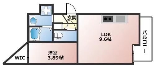 パロス武庫川ソラシア【101号室】の間取り