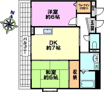 コラボK-1【201号室】の間取り