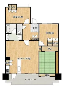 アーティックス・エグゼ足原【302号室】の間取り